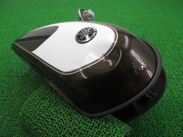 SR400 タンク 茶M/白 ヤマハ 純正 中古 バイク 部品 RH01J SR500