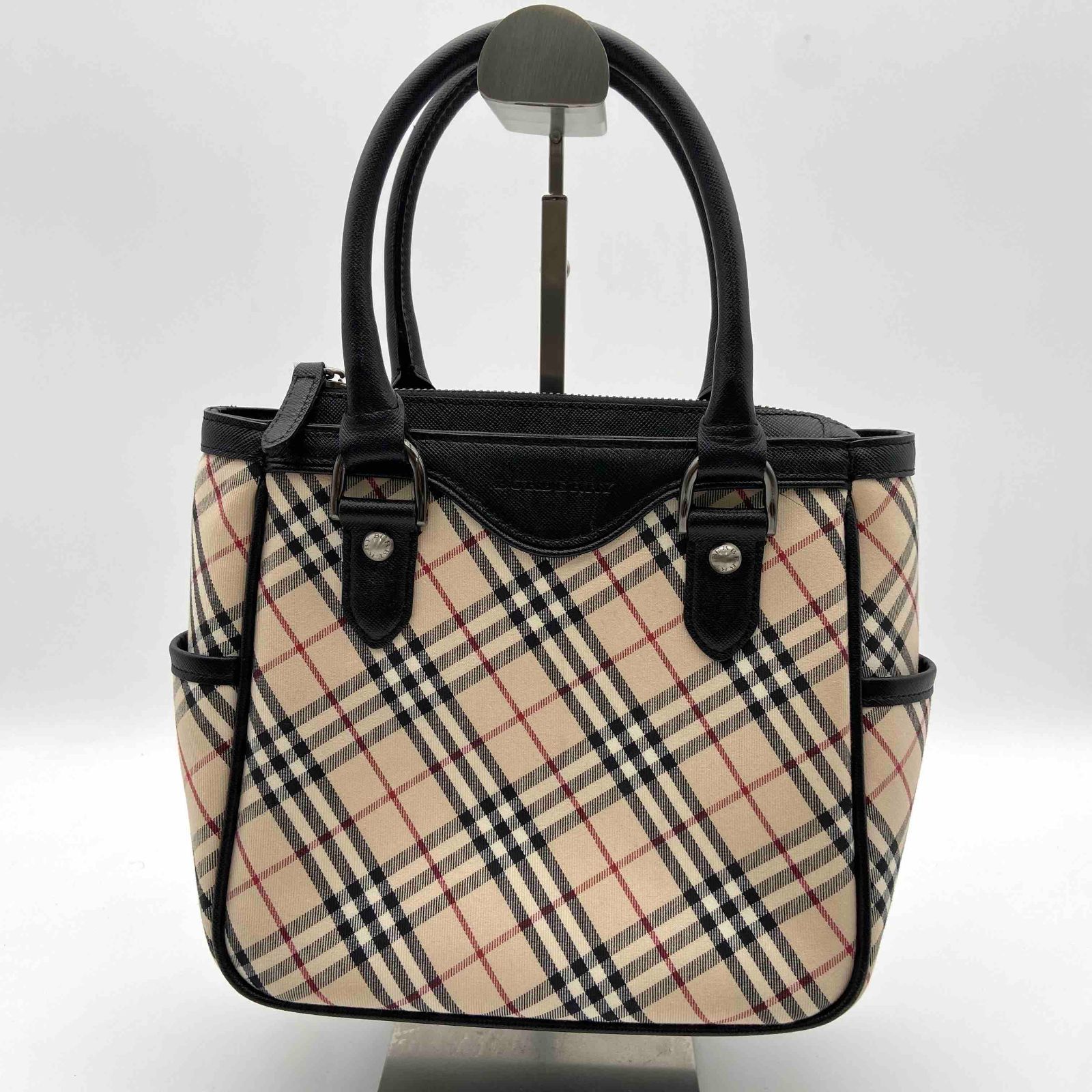 BURBERRY バーバリー トート ハンドバッグ ノバチェック 牛革