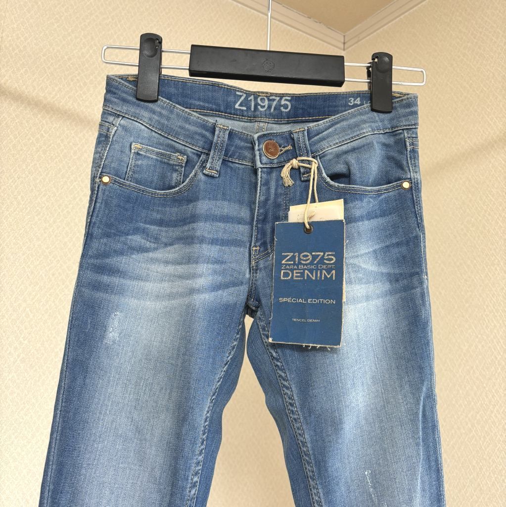 ZARA BASIC DEPTデニムショートパンツ ダメージ加工 - パンツ