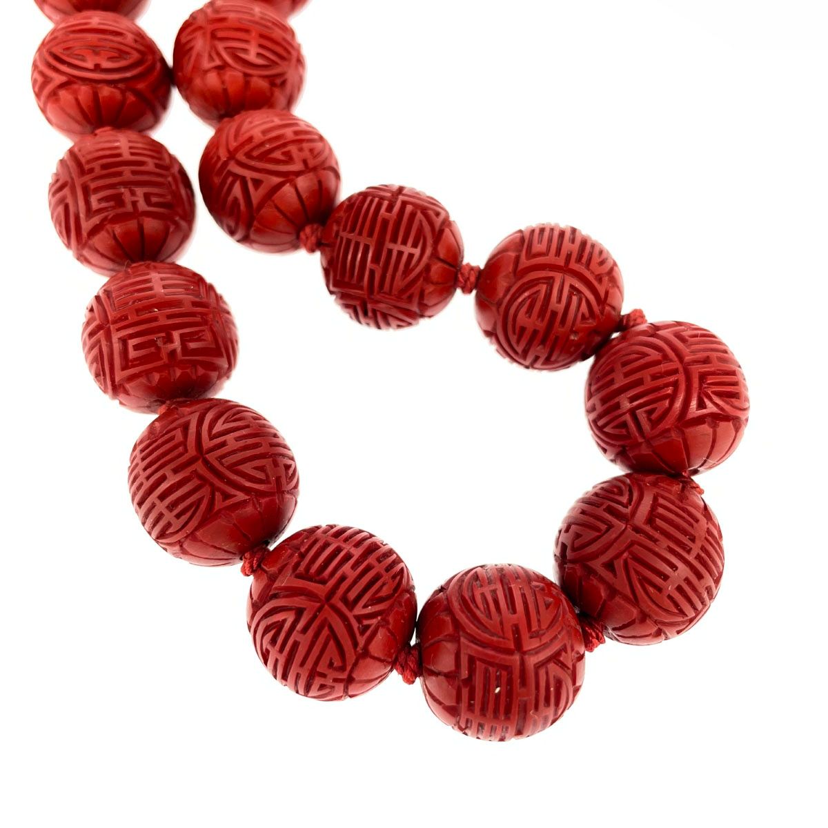 彫漆ネックレス 堆朱ネックレス 中国大玉ネックレス 彫漆ネックレス 堆朱ネックレス 中国大玉ネックレス レッド