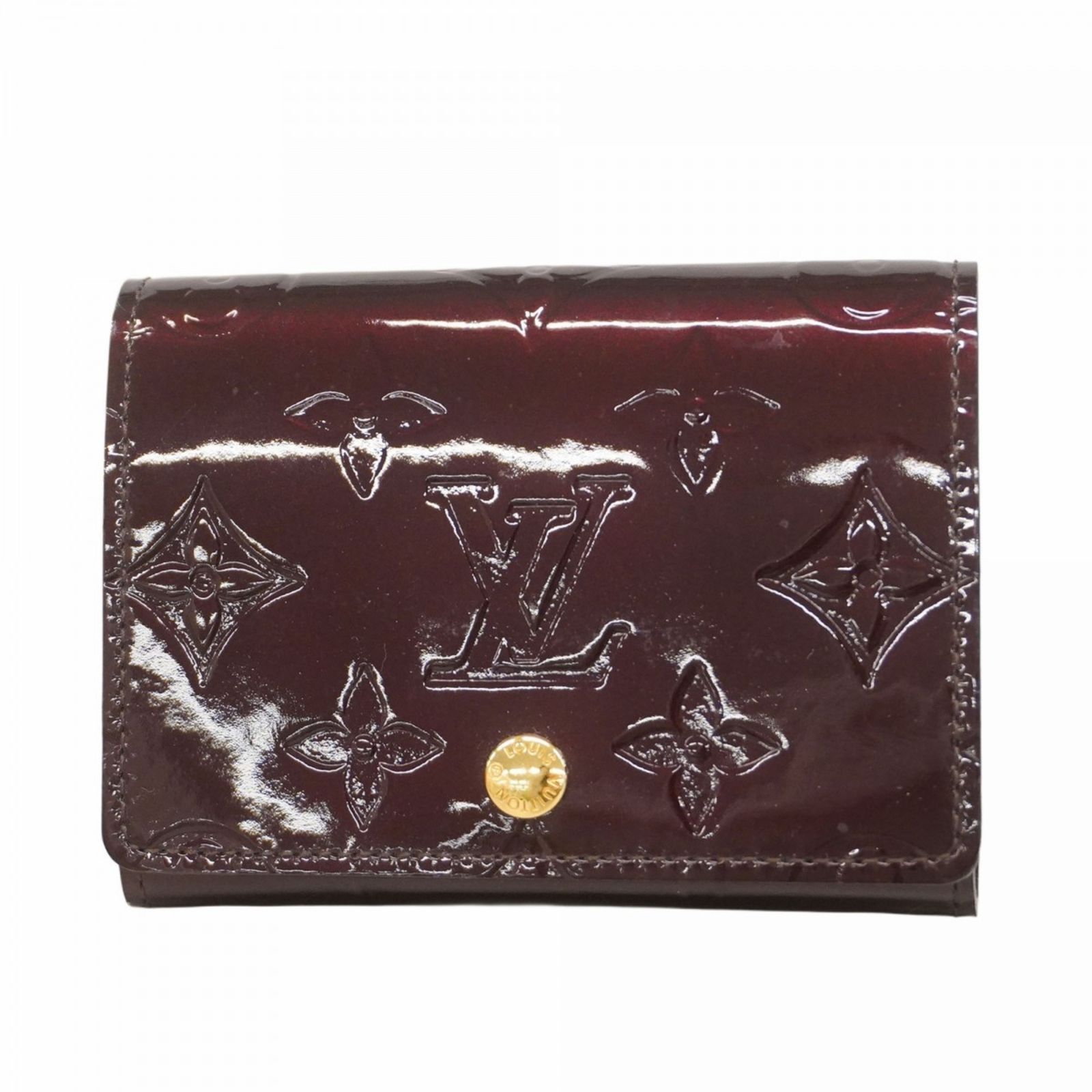 ルイ ヴィトン Louis Vuitton ルイ ヴィトン 名刺入れ ヴェルニ アンヴェロップカルトドゥヴィジット M91409 アマラントレディース