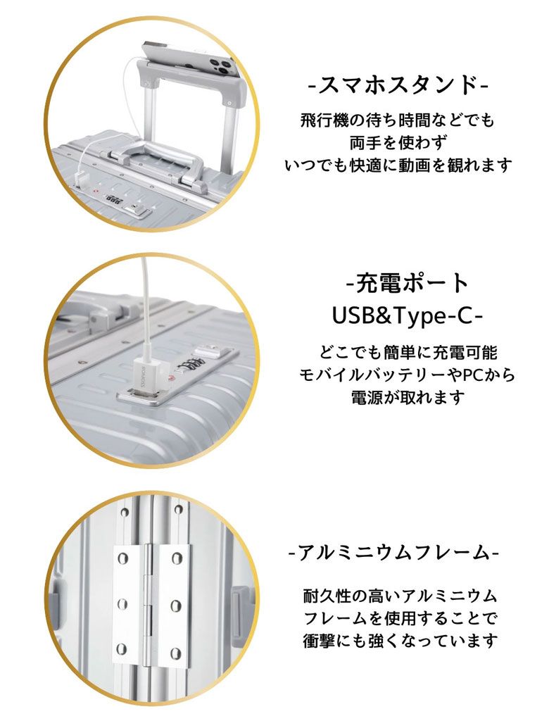 リベティ 多機能スーツケース