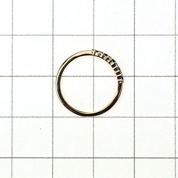 アガット K10PG ブラックダイヤモンド リング 0.05ct ピンキー