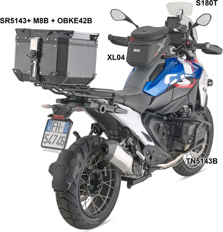 GIVI / ジビ Alu-トップケース Trekker Outback（トレッカーアウトバック） Evo 42 - monokey （モノキー）-  42 L. / （最大荷重10kg） - ブラック | OBKE42B - メルカリ