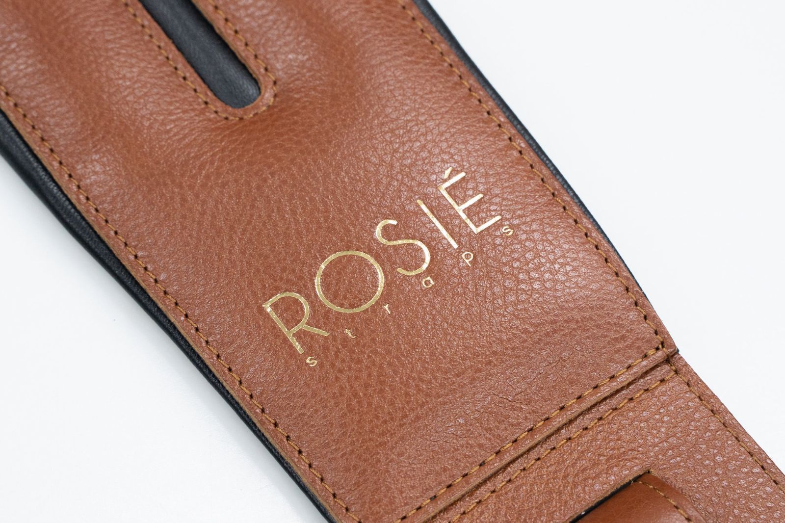new】ROSIÉ / ROSIE straps Brown with Black Details 4.0inch【横浜店