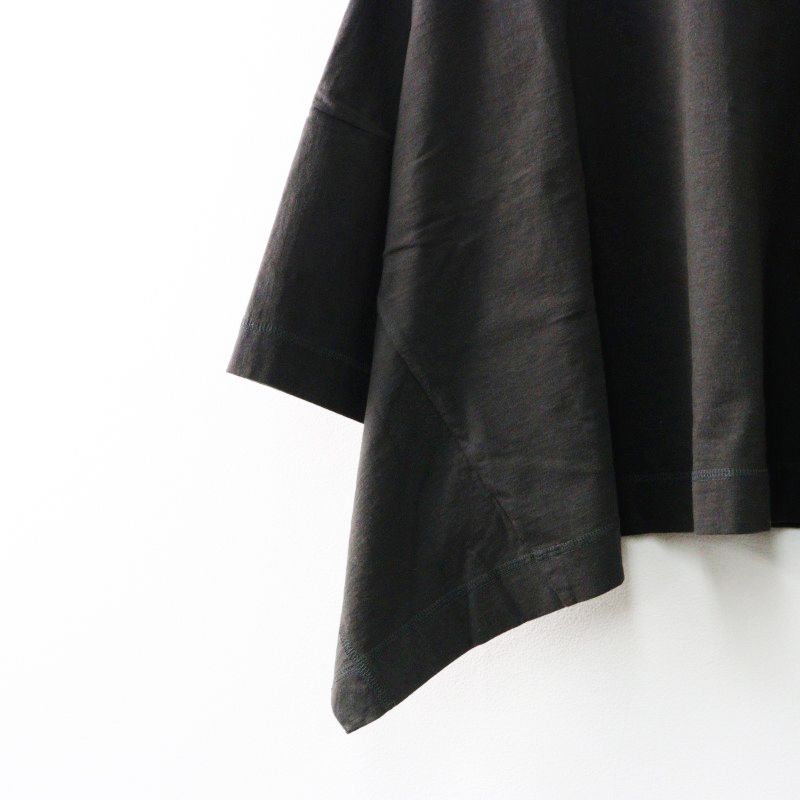 2020SS ネストローブ nest Robe 度詰め天竺ハンカチーフケープ F/チャコール ブラウス カットソー ワイド ゆったり【2400014476101】 2020SS ネストローブ nest Robe 度詰め天竺ハンカチーフケープ F