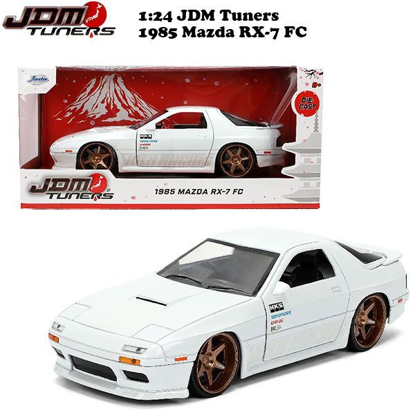 JADATOYS 1 24 JDM TUNER 1985 Mazda RX-7 FC ミニカー