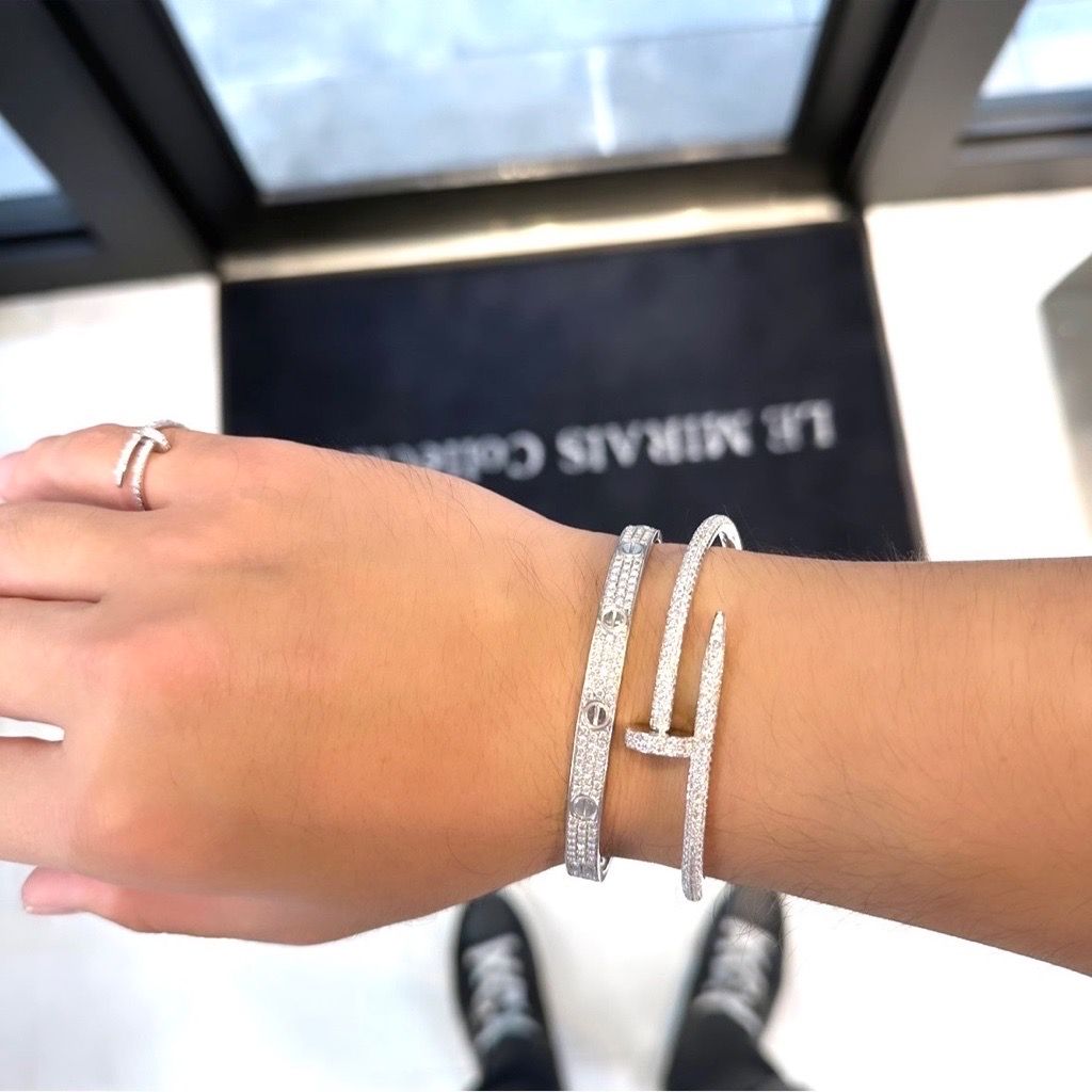 仕上済】カルティエ ジュストアンクル ブレス #19 WG ダイヤ 19 K18WG メンズ ブレスレット CARTIER - メルカリ