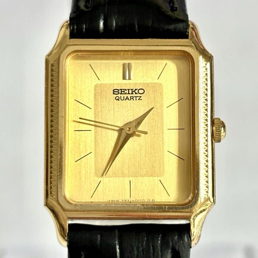 美品/新品電池】 SEIKO セイコー レディース 腕時計 ゴールド ドレス