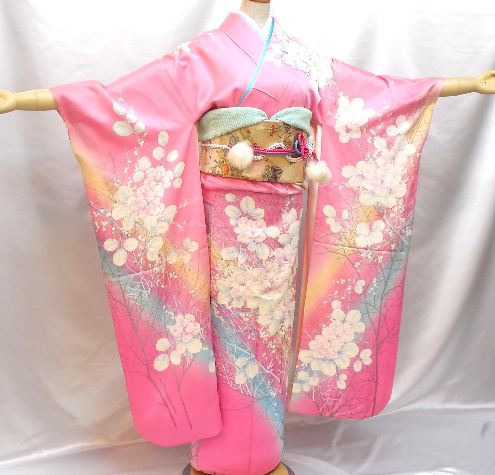 フォロワ割】訳あり特価☆美品 振袖フルセット 正絹 成人式 振袖 7
