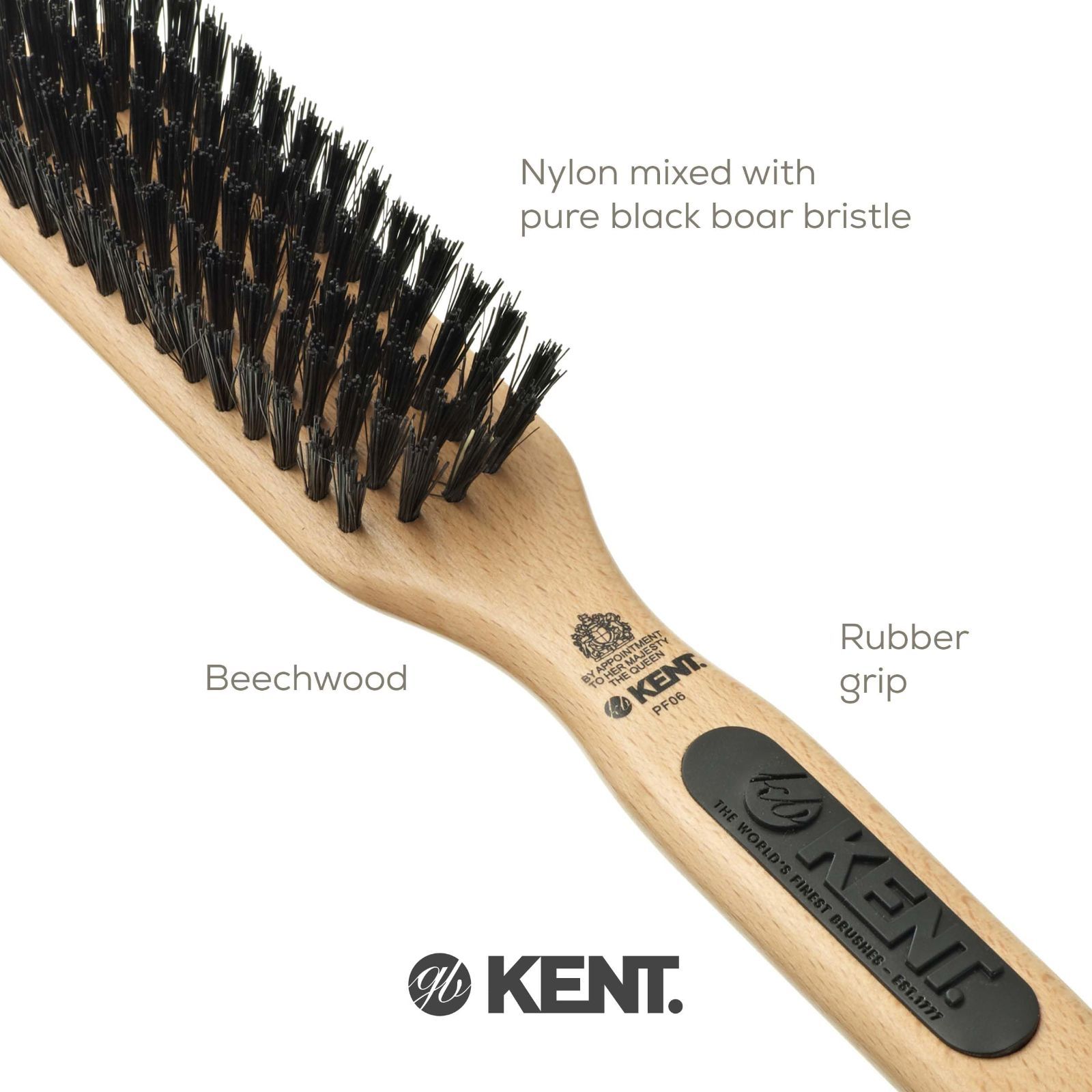 Amazon | GB KENT ケント 英国王室御用達 豚毛＆ナイロンピン
