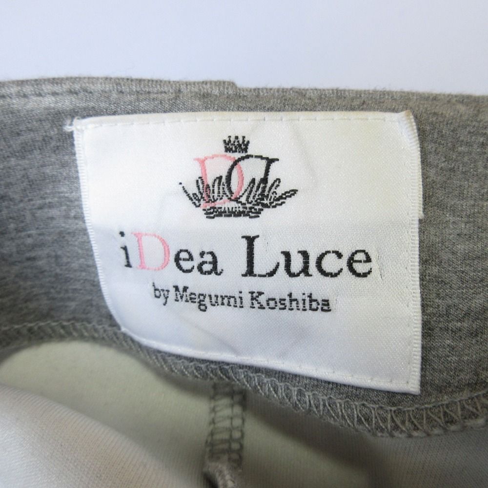美品 iDea Luce by Ｍeguｍi Kosiba イデアルーチェ パフブルゾン ノーカラー ジャケット F グレー レディース 古着 中古 USED 美品 iDea Luce by Megumi Kosiba イデアルーチェ パフ