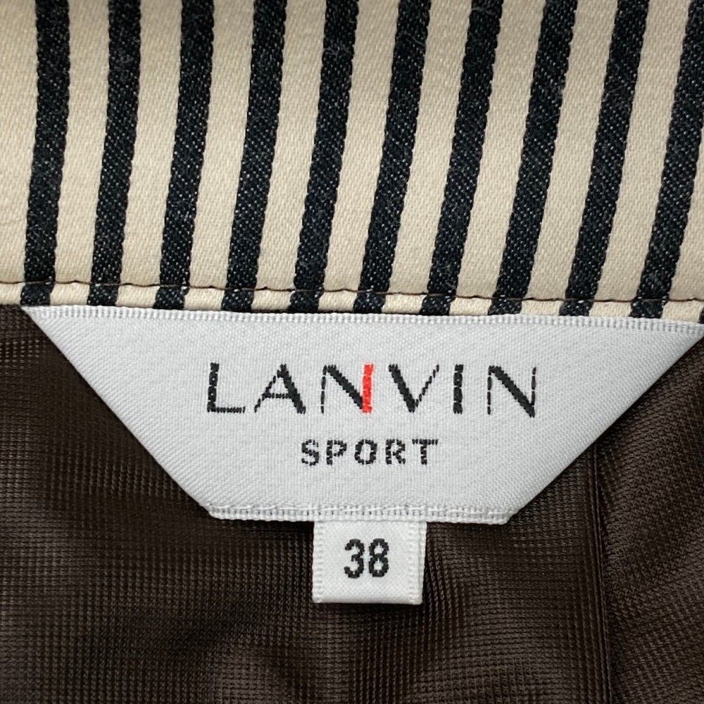サイズ：38 LANVIN SPORT ランバン スポール  パンツ チェック ブラウン系 [240101431017] ゴルフウェア レディース ストスト サイズ：38 LANVIN SPORT ランバン スポール パンツ チェック