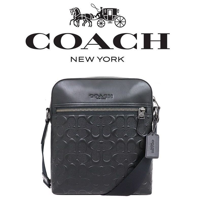 COACH＞コーチバッグ ショルダーバッグ F73338 ブラックメンズバッグ 