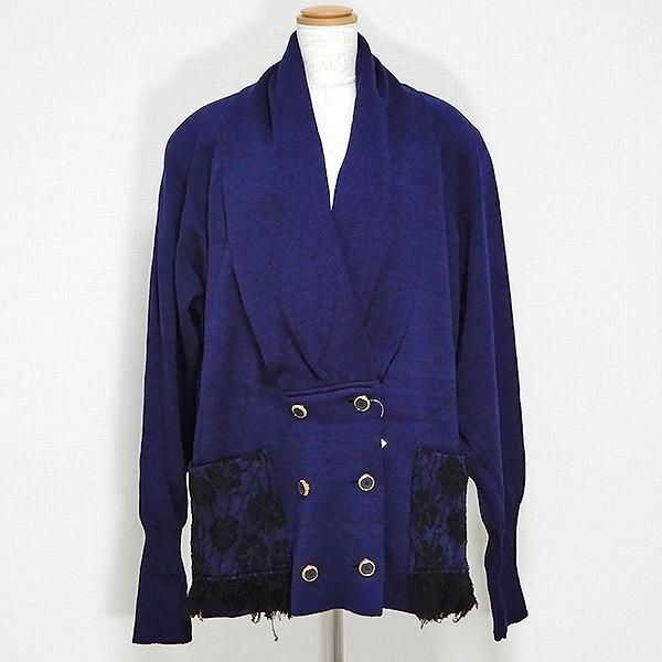 wnc サイトウトヨコ 斉藤都世子 ジャケット コート ニット ダブル 金色