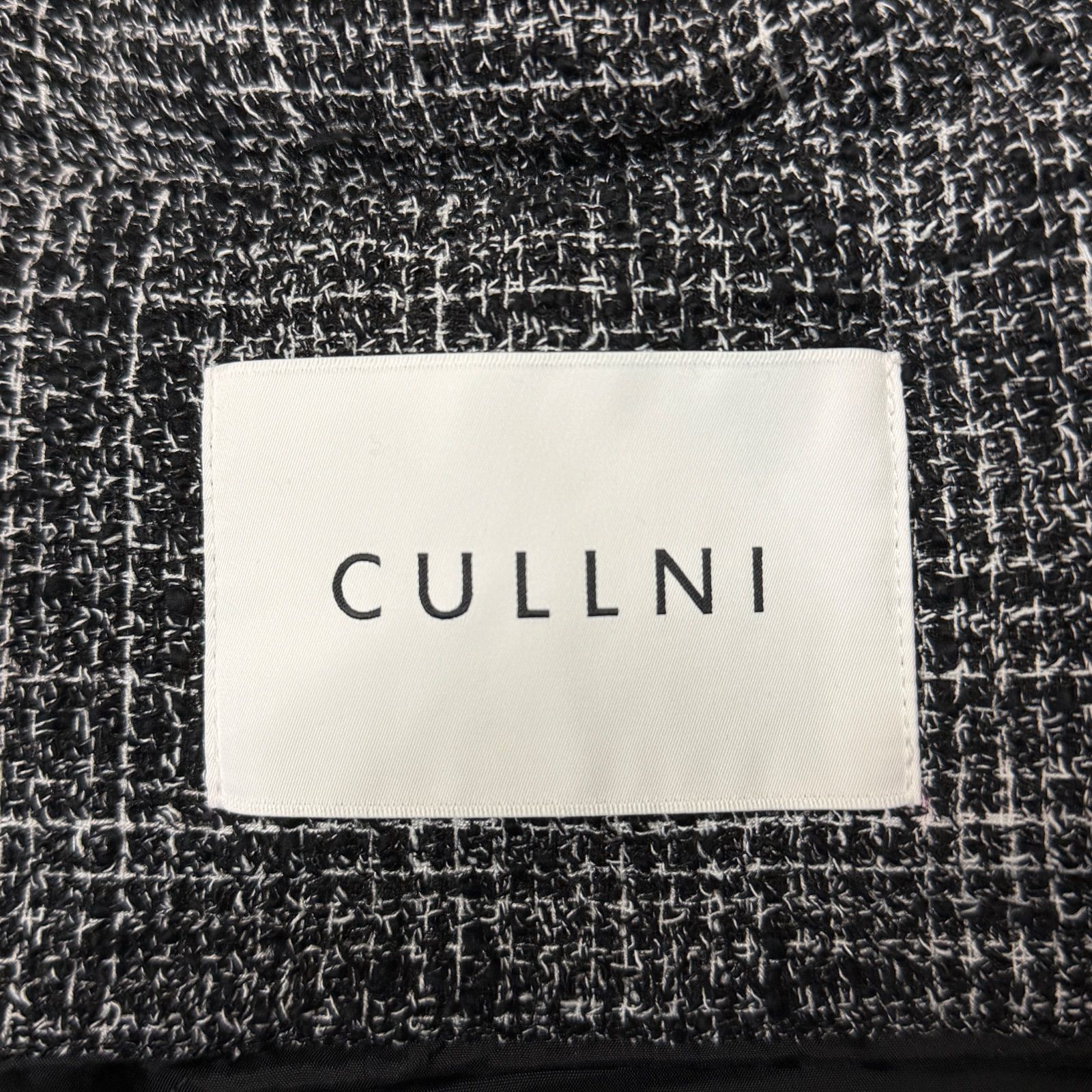 参考上代126500円 未使用品 CULLNI 24AW Butcher Tweed Removable 