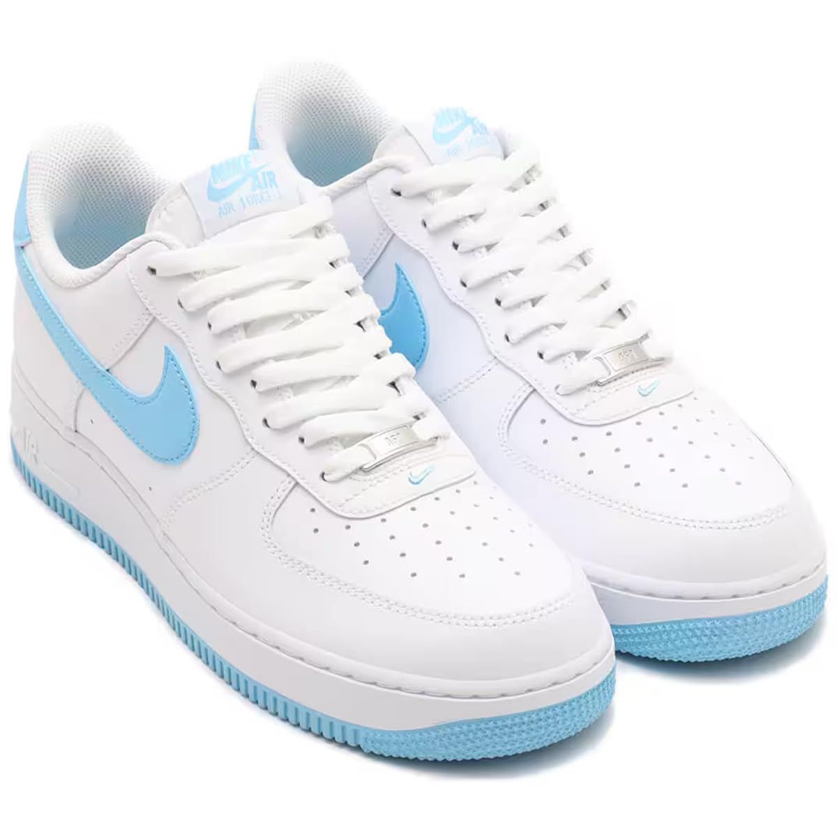 [ナイキ] エア フォース 1 '07 AIR FORCE 1 '07 ホワイト/ホワイト/アクエリアスブルー FQ4296-100 日本国内正規品 25.0cm [ホワイト/ホワイト/アクエリアスブルー] [25.0 cm]
