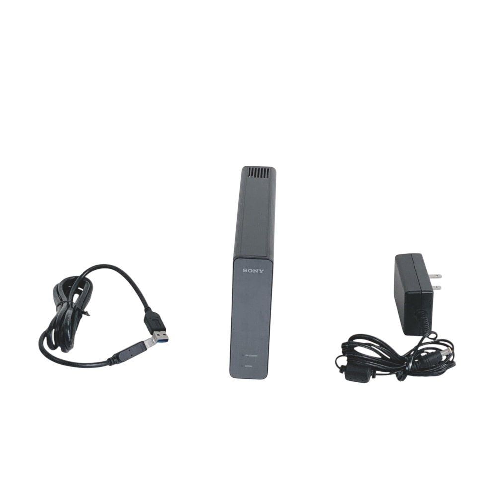 ソニー TV録画用 据え置き型外付けHDD 2TB ブラック 縦置き 横置き自由なアルミパネル付 HD-U2