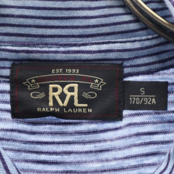 RRL 黒タグ 一ツ星 ボーダー 半袖 ポロシャツ S ダブルアール