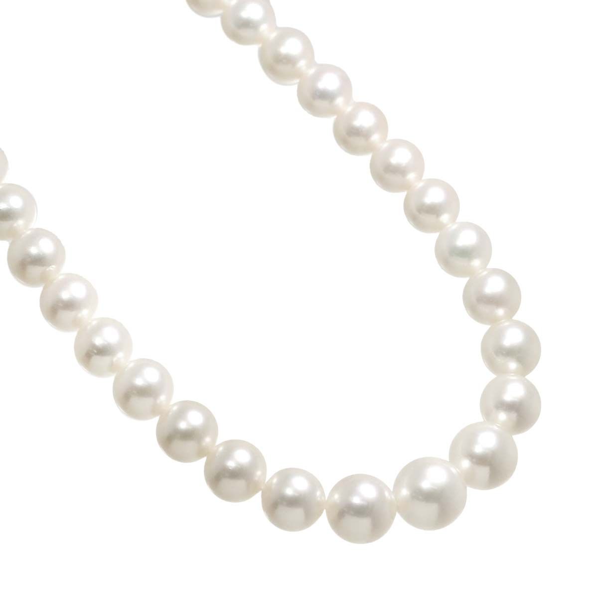 ミキモト MIKIMOTO アコヤ真珠 7.0-6.5mm ネックレス 42cm SV シルバー