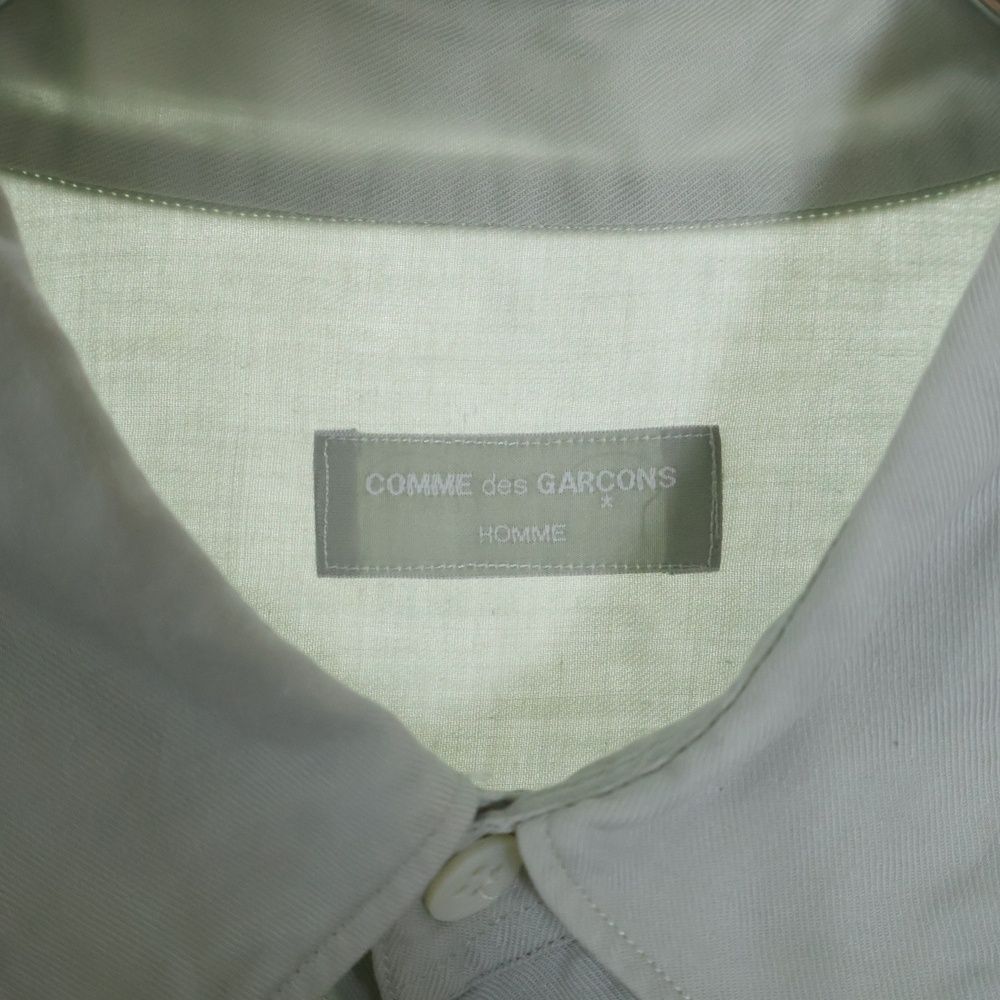 COMME des GARCONS HOMME コムデギャルソンオム 93AW 田中期 田中オム 銀タグ ロングスリーブ 長袖 プレーン シャツ グレー HE-030120 COMME des GARCONS HOMME (コムデギャルソンオム) 93AW 田中期 田中