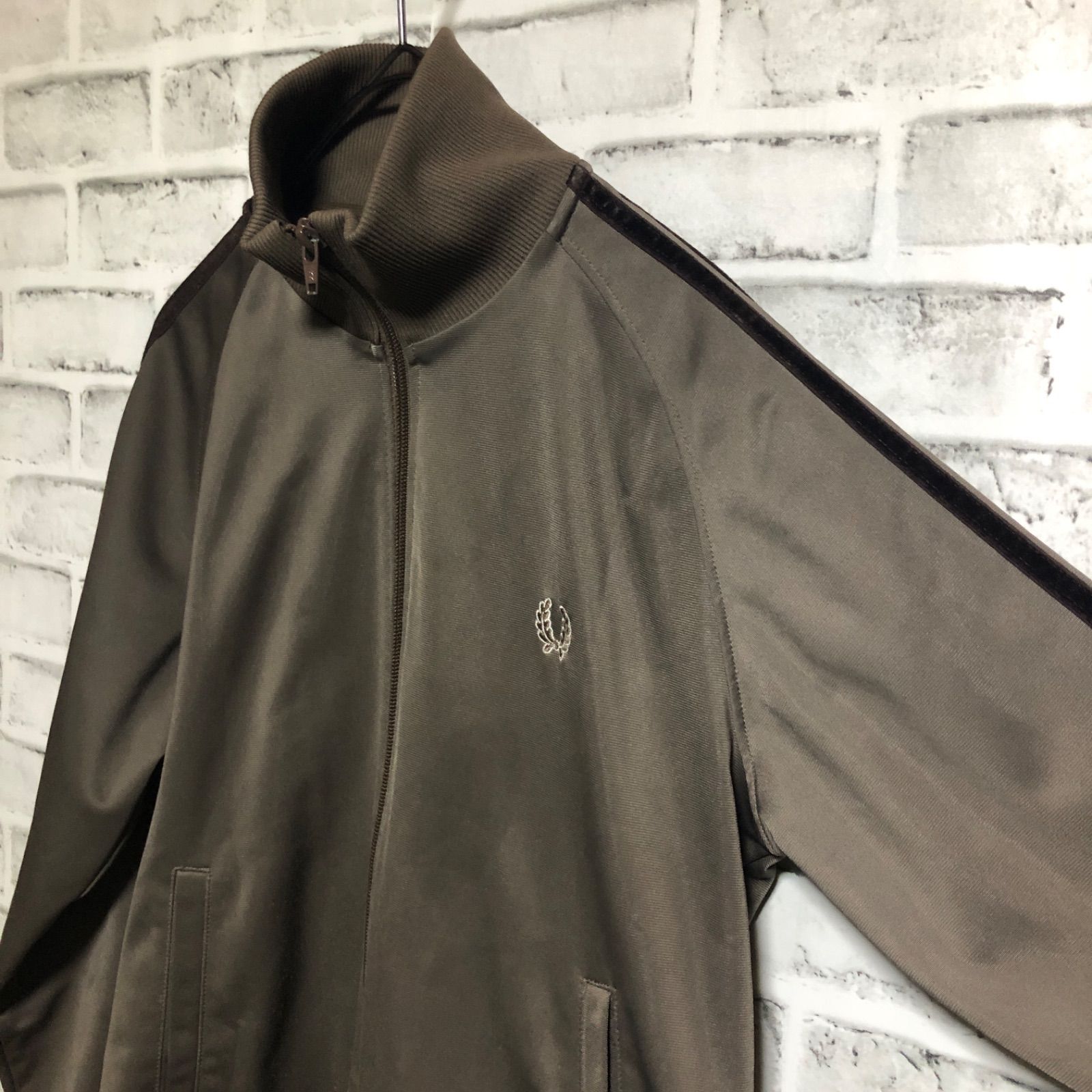 80s FRED PERRY トラックジャケット ブラウン 茶-