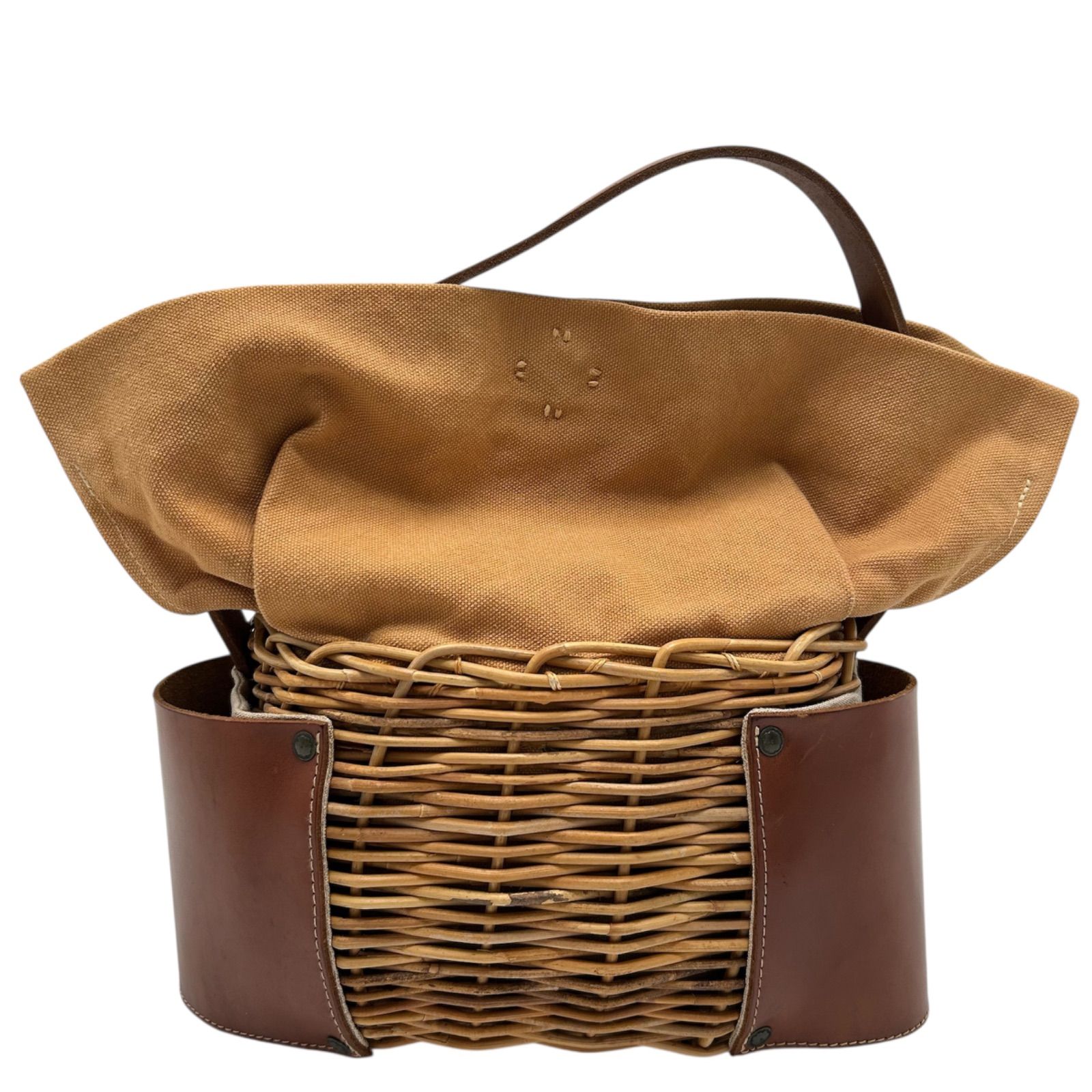 20周年記念 エバゴス ebagos 名作 ワンハンドル かごバッグ L 極美品