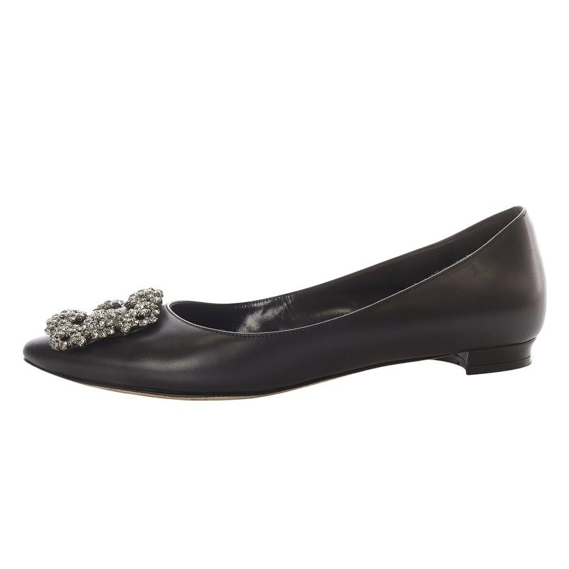 MANOLO BLAHNIK - 【美品】 MANOLO BLAHNIK / マノロブラニク | スエード ポインテッドトゥ ヒール パンプス |  35 | チャコール | レディースの通販 by KLDラクマ店｜マノロブラニクならラクマ