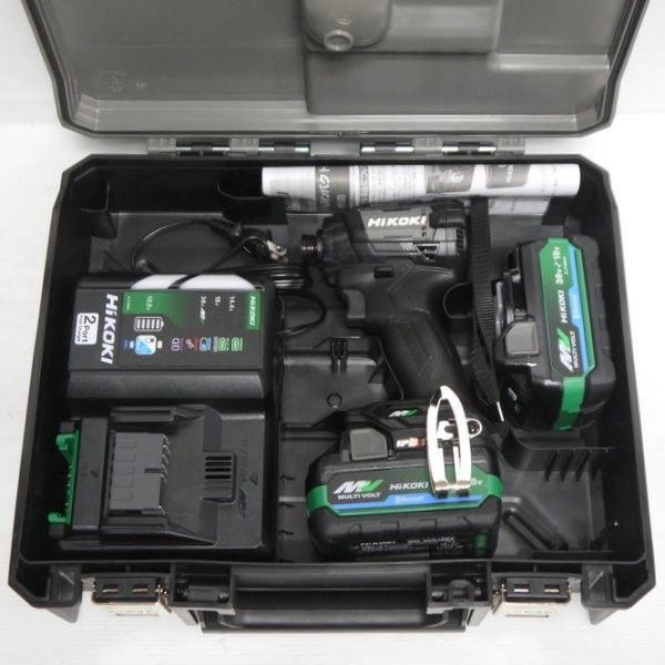 HiKOKI ハイコーキ コードレスインパクトドライバ WH36DD 2XHBSZ ♥ フルセット ストロングブラック 36V マルチボルト ≡DT6587