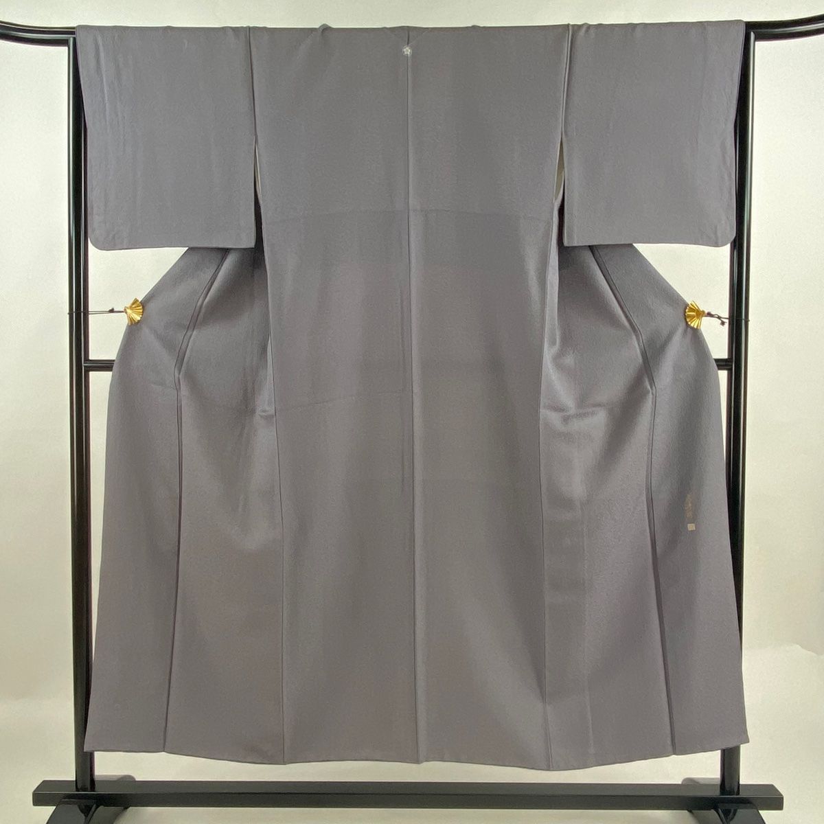 江戸小紋 身丈151cm 裄丈65cm M 袷 落款 万筋 灰色 正絹 名品 一 