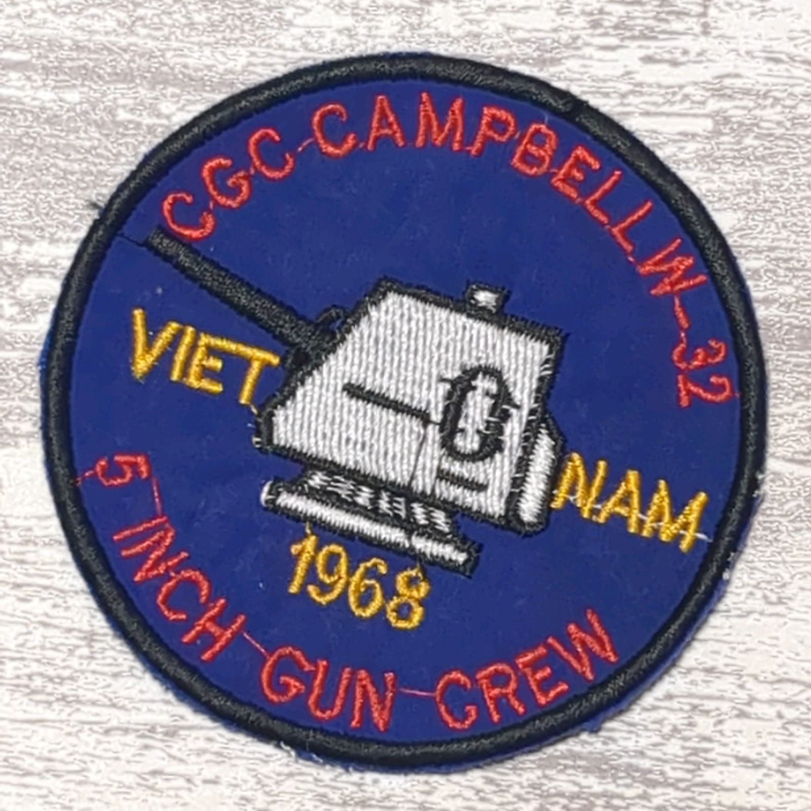 TA13 戦車 ベトナム 戦争 ワッペン 5 INCH GUN CREW CGC Campbell W-32