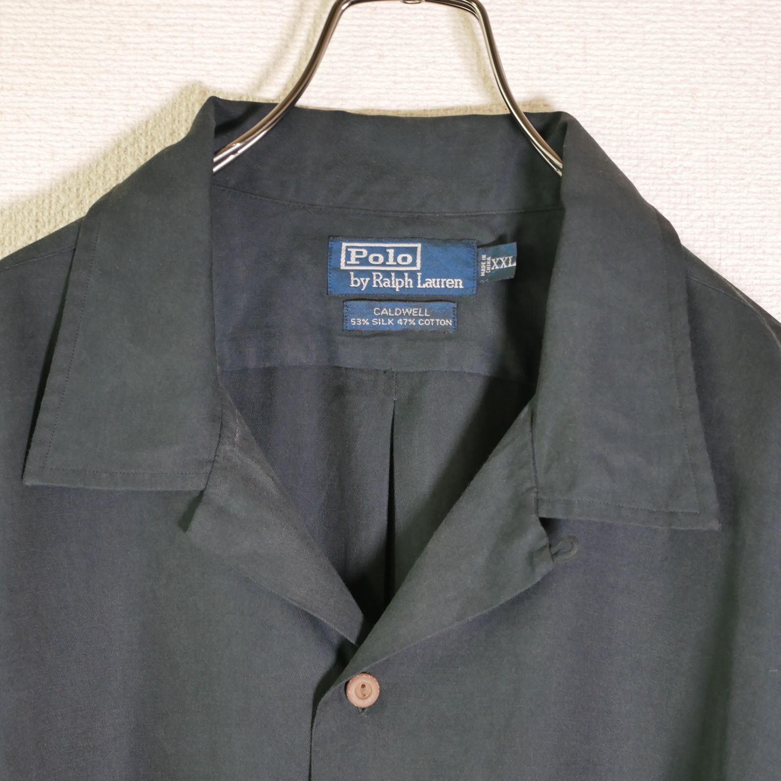 POLO RALPH LAUREN 90s CALDWELL ダークNAVYカラー SILK オープン 