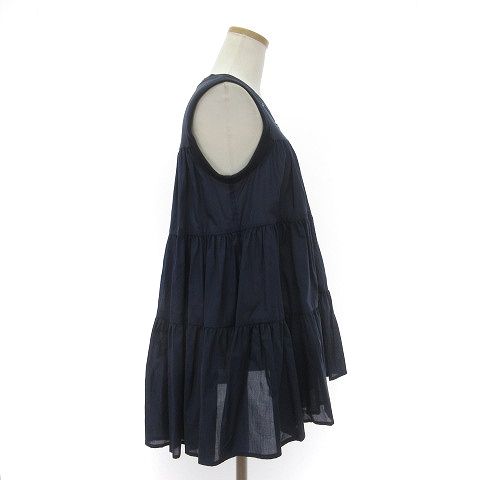 ミュベール muveil ティアードノースリーブプルオーバー 装飾付き  