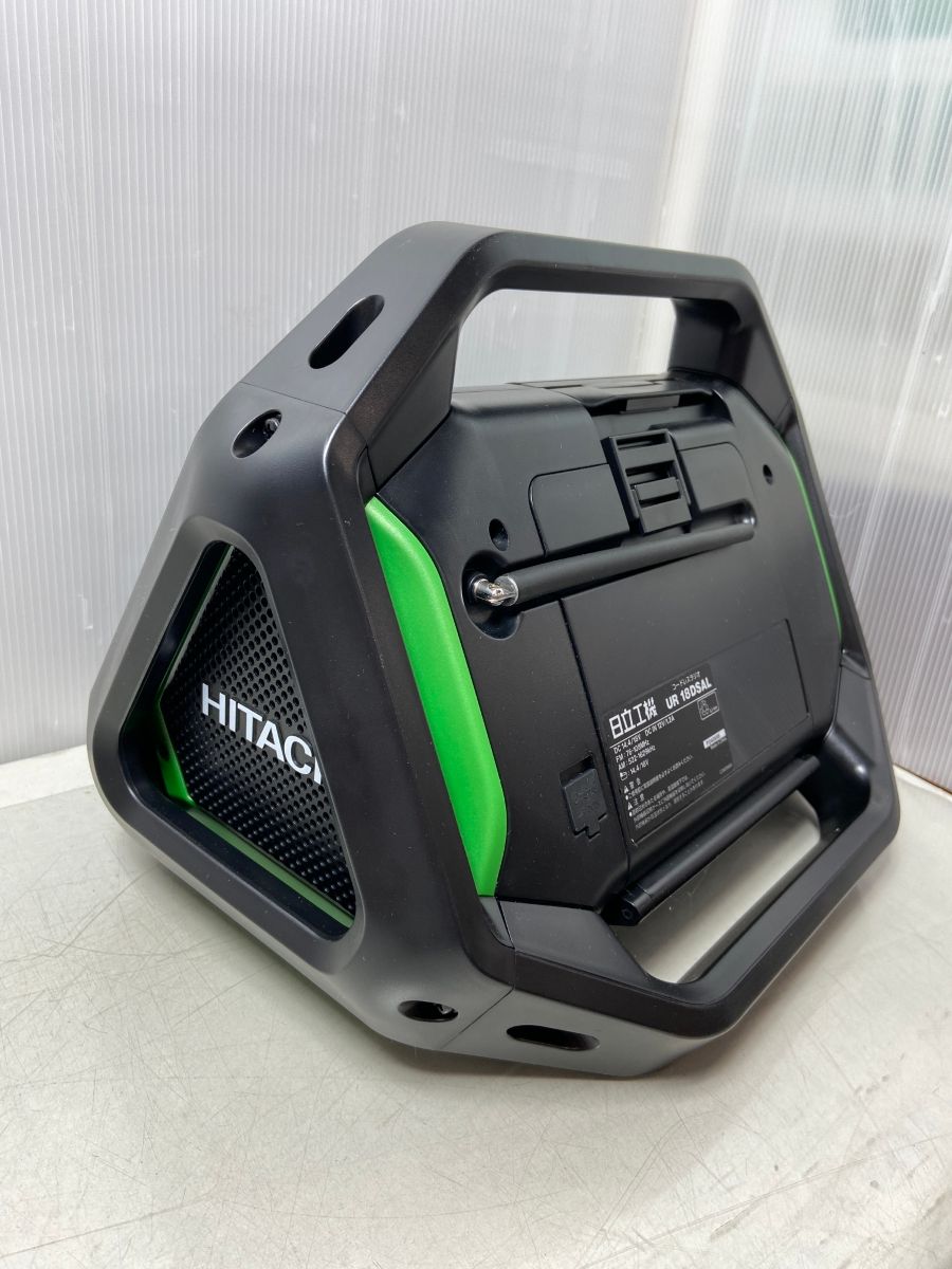 ΦΦHITACHI 日立 14.4/18V コードレスラジオ UR 18DSAL ブラック×グリーン ΦΦ HITACHI 日立 14.4/18V コードレスラジオ UR 18DSAL ブラック