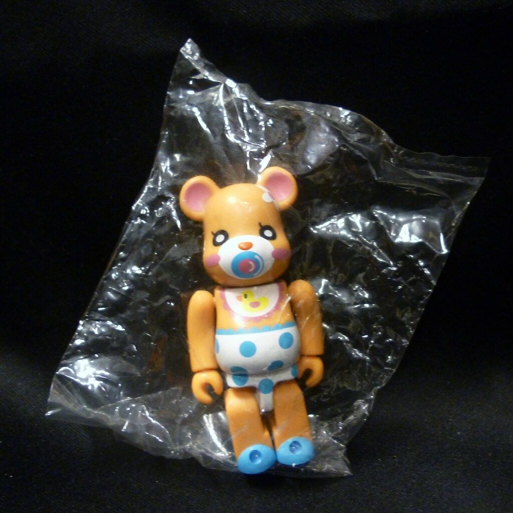 ＊ベビーベア　ちょっとレトロな子＊焦茶 MEDICOMTOY BE@RBRICK ARTIST裏 羽海野チカ(beanBaby) 100