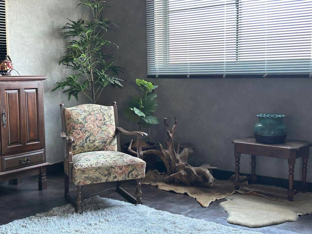 ①カリモク karimoku リクライナー コロニアル RC60 レトロ GG