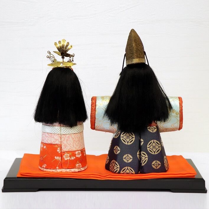 【即納】雛人形　親王飾り 雛人形・親王飾り・ケース付・No.190411-003・梱包サイズ140 雛人形