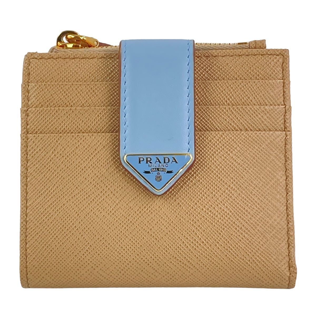 PRADA 二つ折り財布 ベージュ系 プラダ PRADA 財布 （ベージュ） -ファッション通販 FASHION WALKER