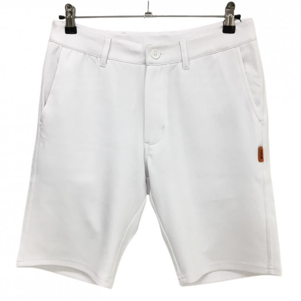 新品】アヴィレックスゴルフ ハーフパンツ 白 ストレッチ メンズ