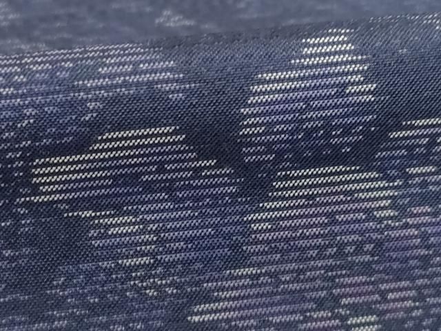 平和屋着物○本場大島紬 辻が花 舞花文 株式会社大山謹製 証紙付き