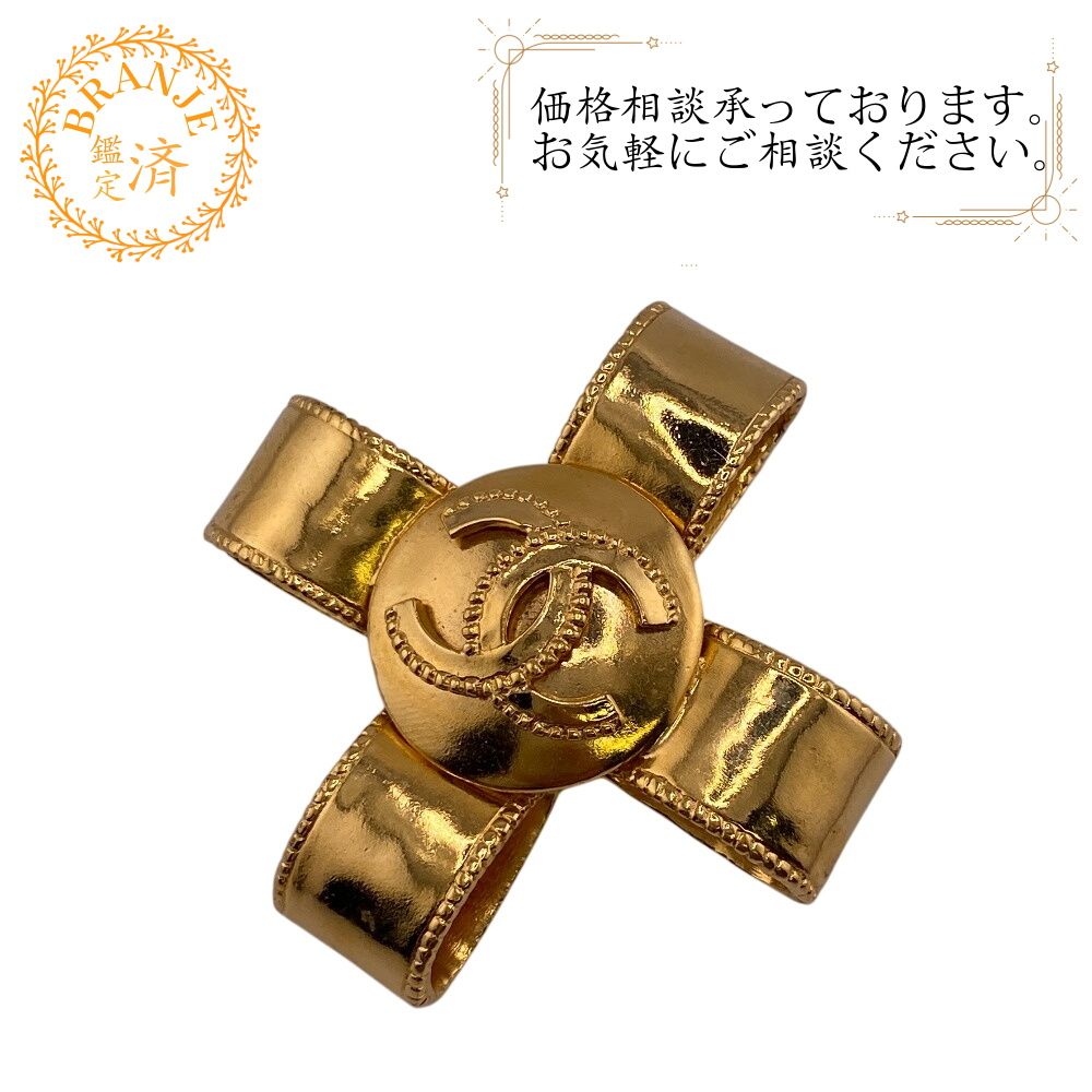 ５％OFF フォロワークーポン CHANEL シャネル ココマーク ブローチ ゴールド レディース おすすめ 人気