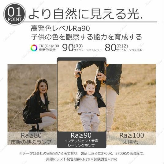 シーリングファン 照明器具