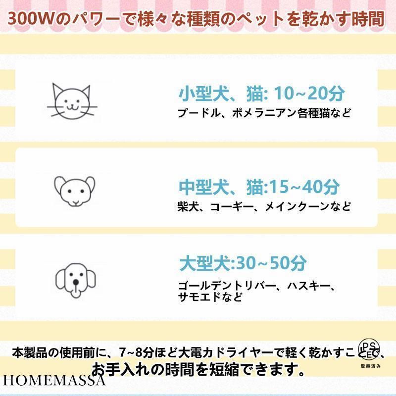 風量温度調節 ペット用ドライヤー