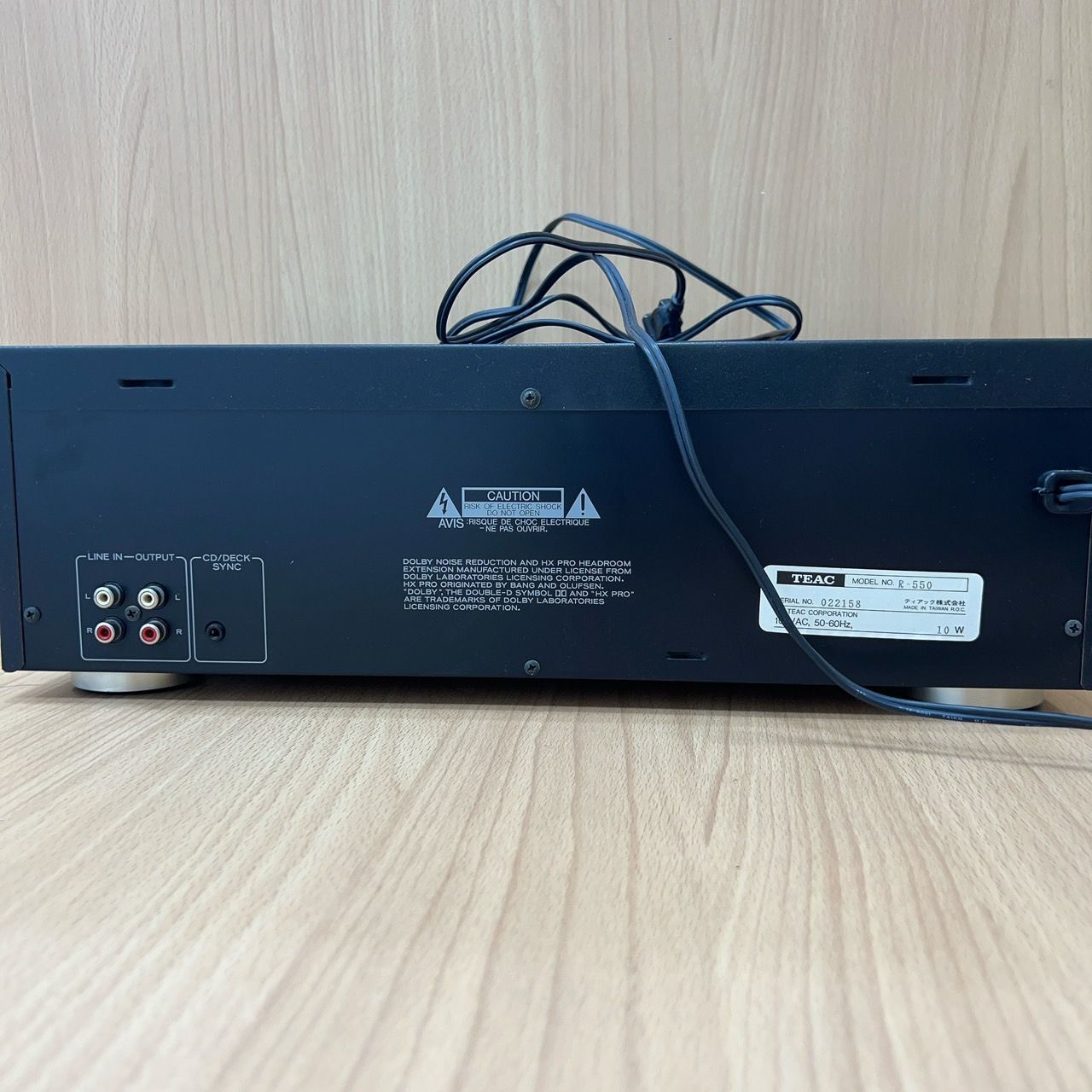 オートリバース付 カセットデッキ R-550 - メルカリ