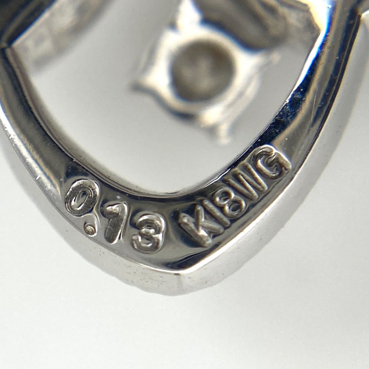 メレダイヤ デザインイヤリング K18 K14 ホワイトゴールド イヤリング 