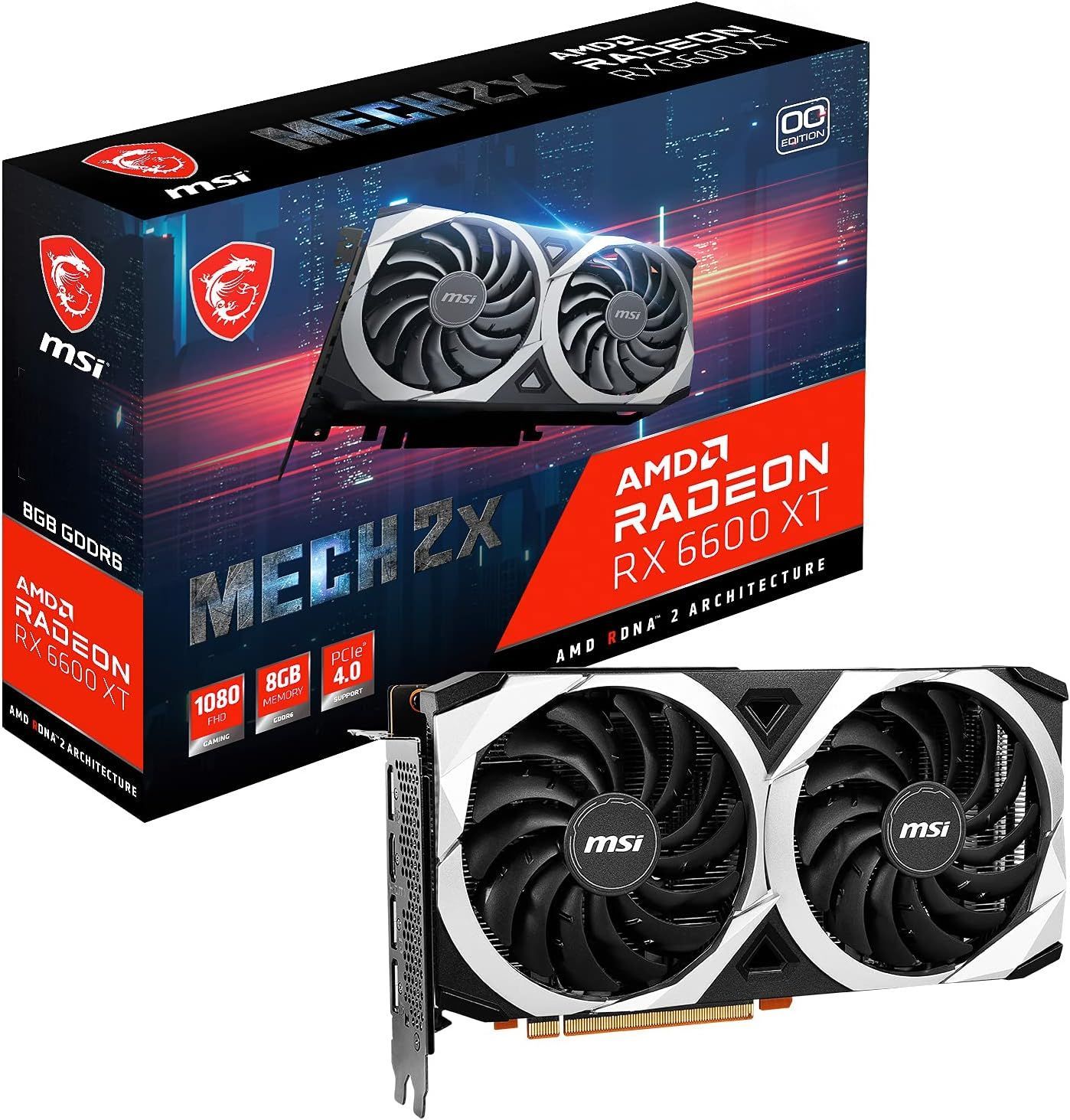 MSI Radeon RX 6600 XT MECH 2X 8G OC グラフィックスボード Radeon