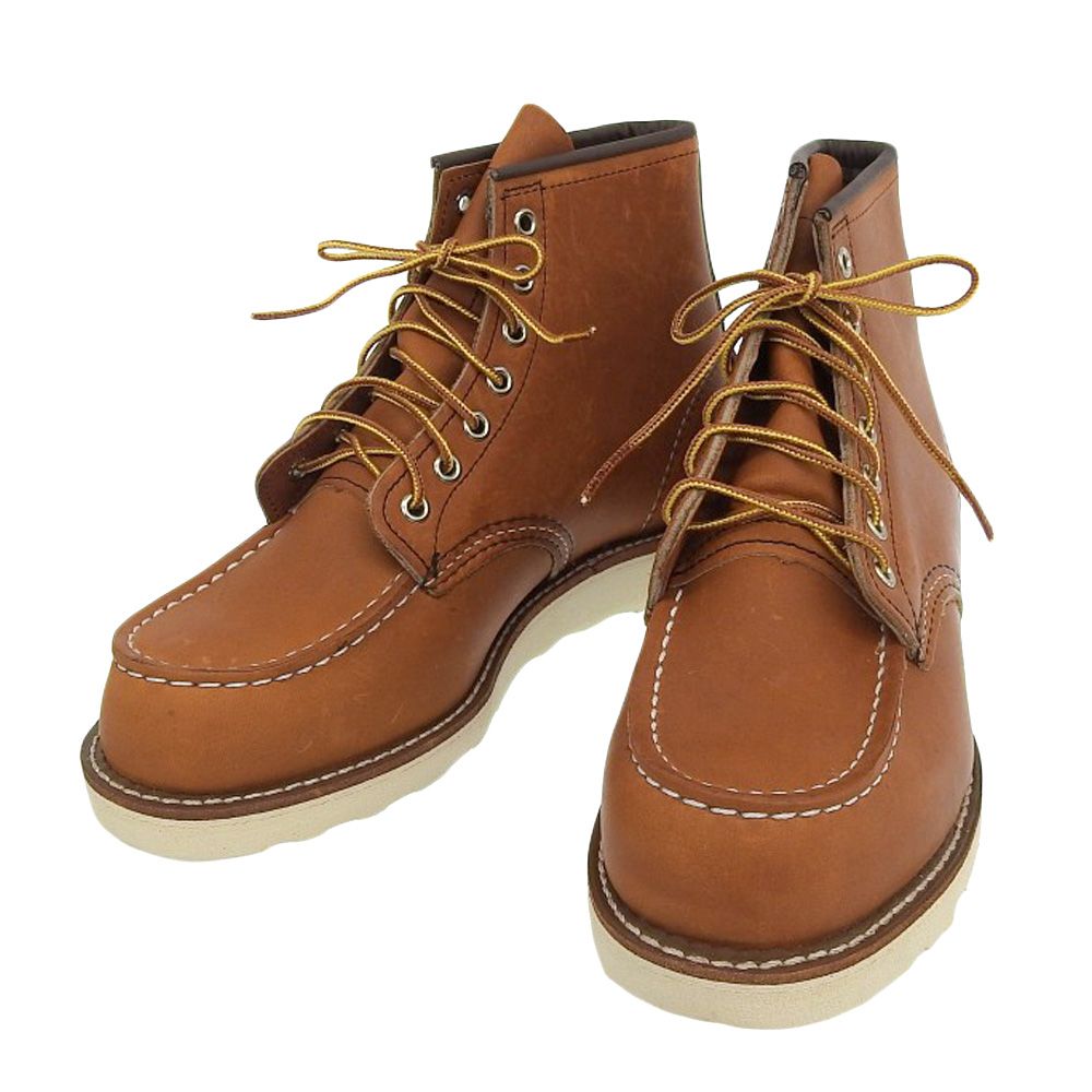 未使用 Red Wing レッドウィング 875 6inch Classic Moc アイリッシュセッター ワークブーツ サイズ7 1/2E 25.5cm ブラウン メンズ 古着 中古 USED