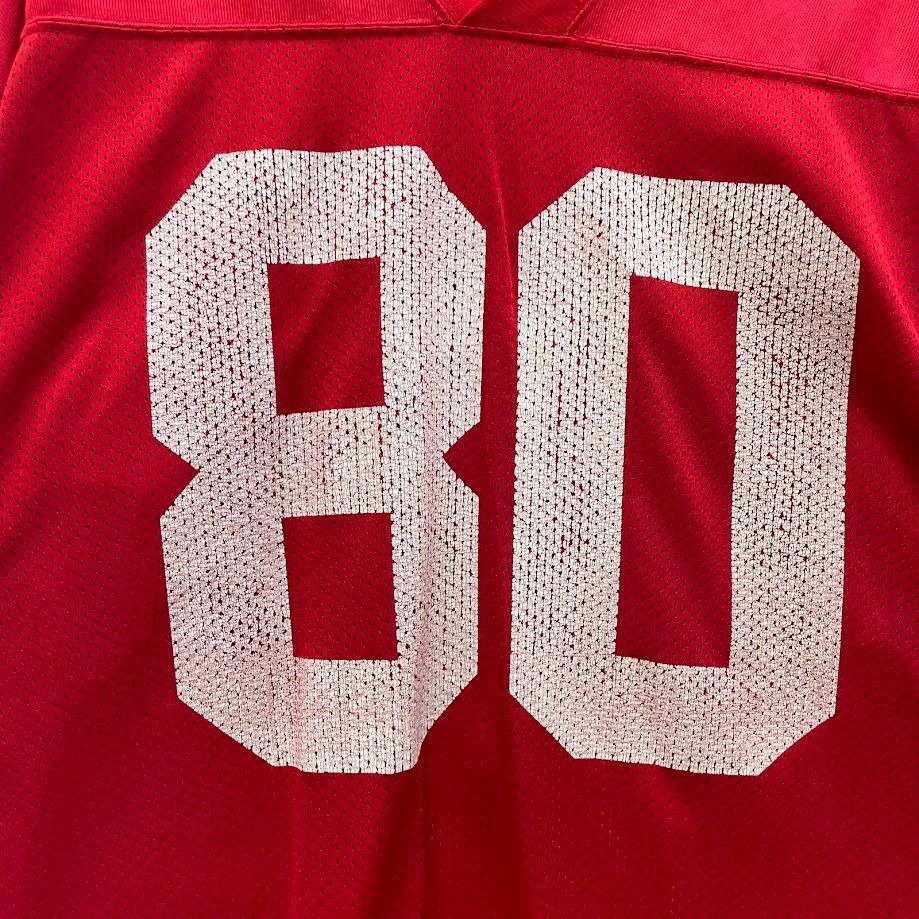 NFLベアーズ リーボック ユニフォーム アメフトゲームシャツ 両面刺繍 90s NFLベアーズ リーボック ユニフォーム アメフトゲームシャツ