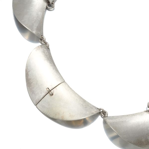 ジョージジェンセン ネックレス 129 艶消し ロータス シルバー 925  