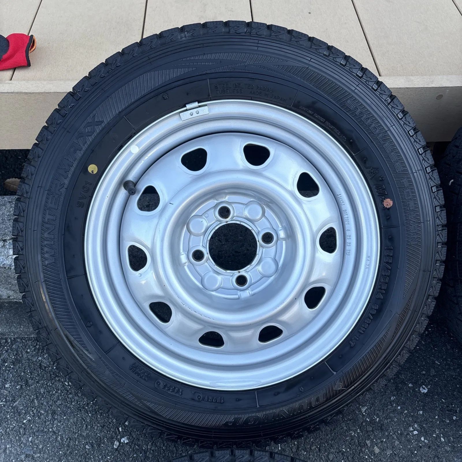 14×5J 社外ホイールタイヤセット